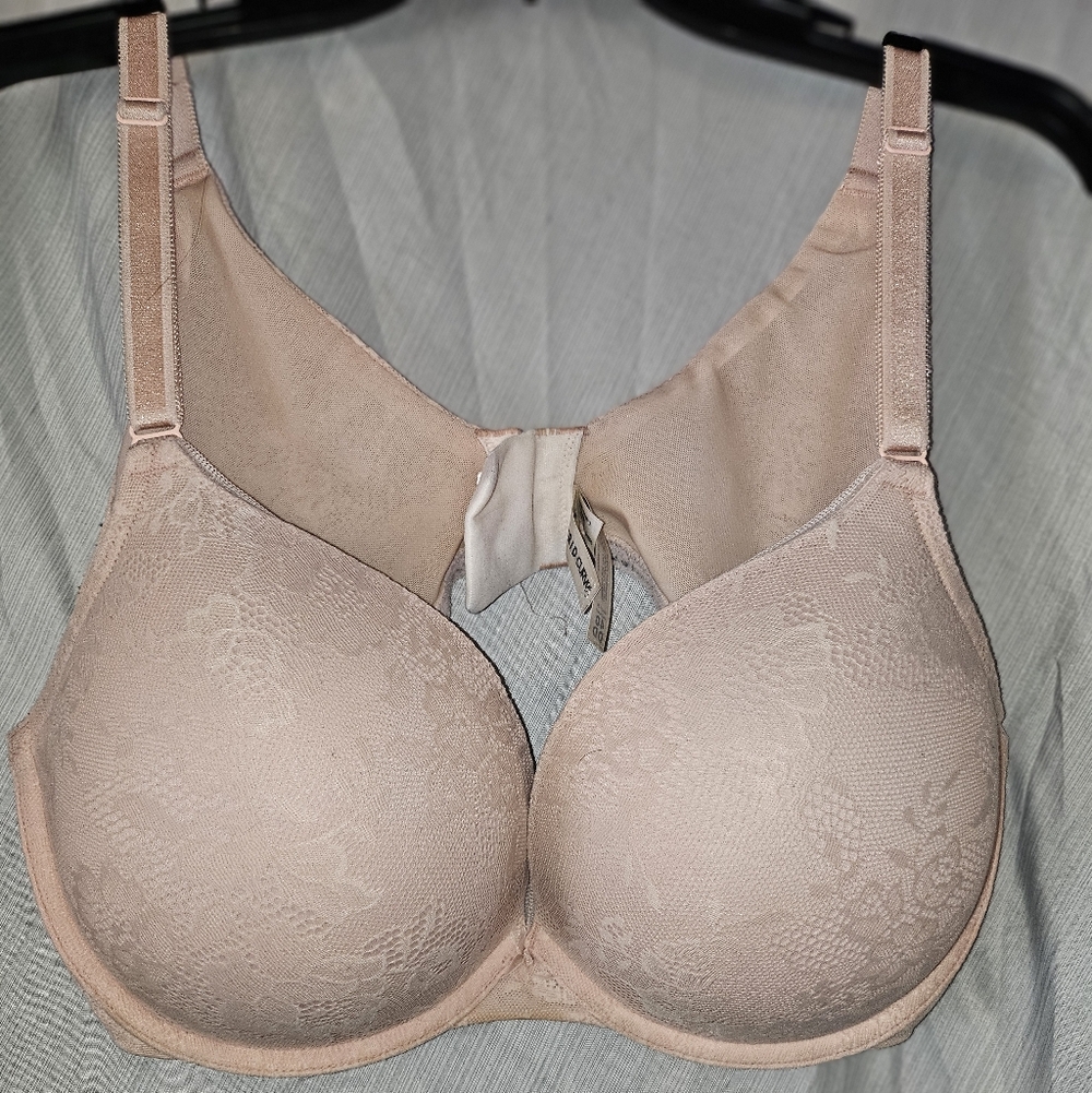 Elegant Lace Women's Bra in Blush